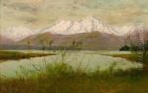 Olympic Range From Skokomis River,washington by James Everett Stuart