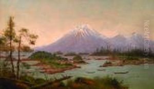Mt. Edgecumbe From Baranof Castle, Sitka Sound (no. 1796)