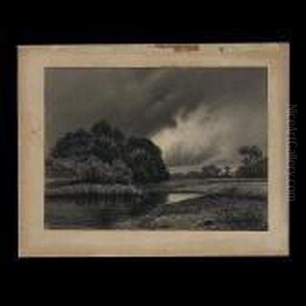 Charcoal On Paper. - view 1