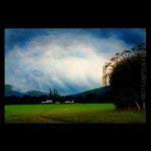 Landscape Near Ukiah, California. by James Everett Stuart