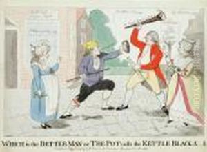 Which Is The Better Man Orthe Pot Calls The Kettle Black A__e by George Stubbs