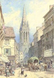 A street scene in Northern France