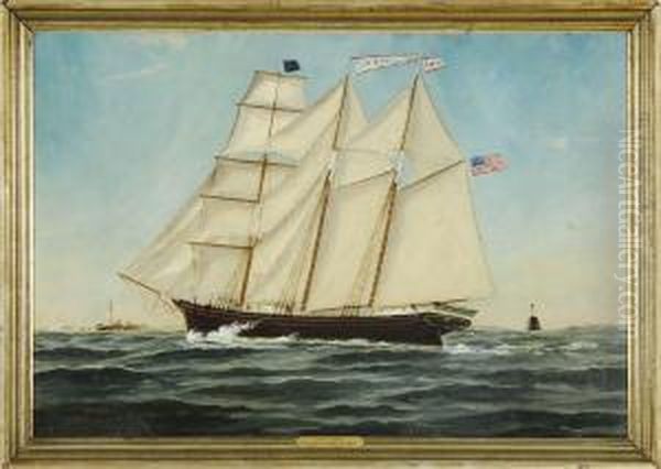 Portrait Of The Three-masted Barkentine - view 1