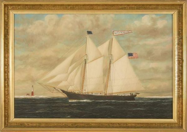 Portrait Of The Two-masted Schooner - view 1