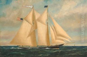 ''the Schooner, Augusta E. Herrick'' by William Pierce Stubbs