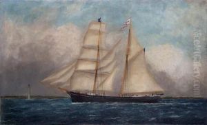 The Double Masted Schooner Marye Dana by William Pierce Stubbs
