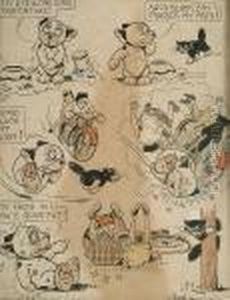Studies For Illustrations Including Bonzo by George Ernest Studdy
