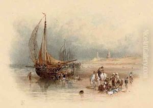 Unloading the catch on the beach at Scheveningen