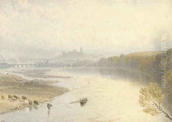 Lancaster from the River Lune - view 1