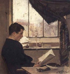 Autoportrait, dit Un etudiant (Self-Portrait) by Friant Emile