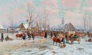 Grande Mercato Alle Porte Della Cittr by Karl Stuhlmuller