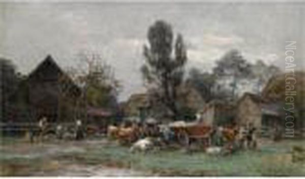 Peasants Near A Farmstead - view 1