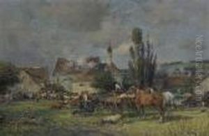 Viehmarkt Vor Der Stadt
(beilngries). by Karl Stuhlmuller