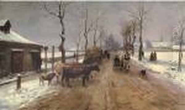 A Country Road In Winter - view 1