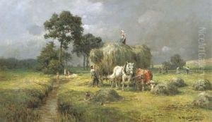 Working The Land In Late Summer by Karl Stuhlmuller