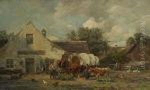 Rast Vor Dem Wirtshaus by Karl Stuhlmuller