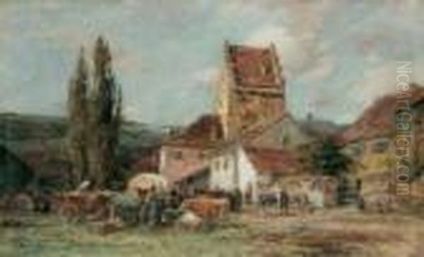 Viehmarkt In Einer Kleinstadt - view 1