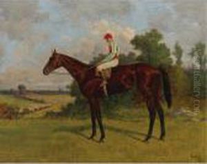 Race Horse With Jockey Up by Henry Stull