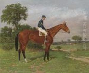 White Crest With Jockey Up by Henry Stull