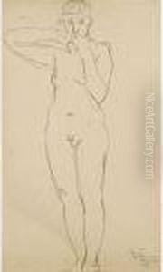 Standing Nude by Jan Stursa