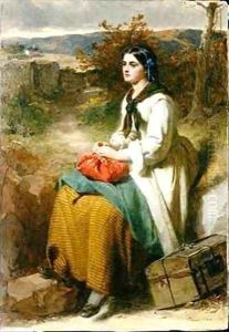 Lucys Flittin by Thomas Faed