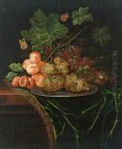Natura Morta Con Pesche by Ernst Stuven
