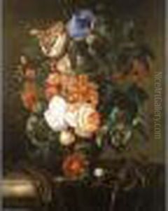 Bouquet De Fleurs Sur Un Entablement by Ernst Stuven