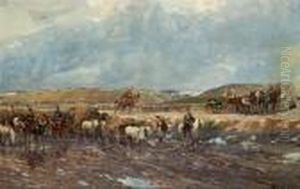 L'armee Hongroise En Bataille by Jan Styka