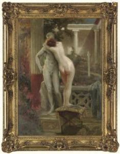 Hermes And Aphrodite by Jan Styka