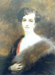 Portret Damy Z Etola Ok. 1920 R. by Tadeusz Styka