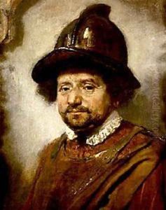 Man in a Helmet by Carel Fabritius