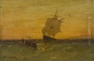 Navire En Mer by Joseph Suchet