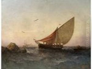 :voilier En Mer by Joseph Suchet