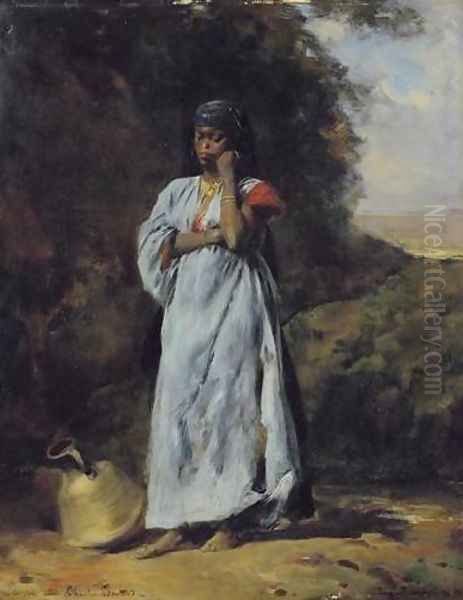 Young Woman by the Nile (Jeune femme devant le Nil) by Eugene Fromentin