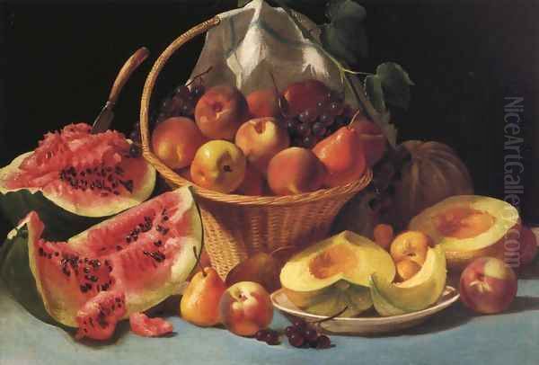 Still Life with Melons, Peaches and Grapes - view 1