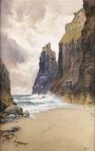 Outside Padstow (rocky Inlet) by Arthur Suker