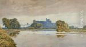 Burcht In Rivierlandschap by Arthur Suker