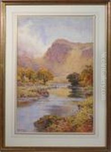 Mountain Landscape With Stream by Arthur Suker