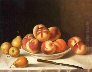 Still Life with Peaches and Pears by John Defett Francis