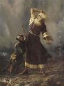 King Lear And The Fool (shakespeare, King Lear, Act Iii, Sceneii) by William Holmes Sullivan