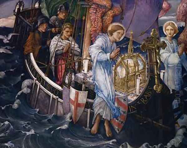 The Passage of the Holy Grail to Sarras by Edward Reginald Frampton