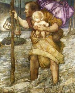 Saint Christopher by Edward Reginald Frampton