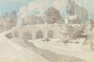 Figures On A Bridge