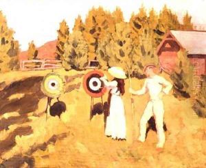 Archers, 1911 by Karoly Ferenczy