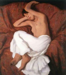 Sleeping Gypsy Girl 1915 by Karoly Ferenczy