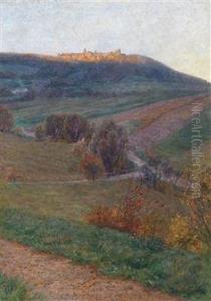 Landscape With Village On A Hill - view 1
