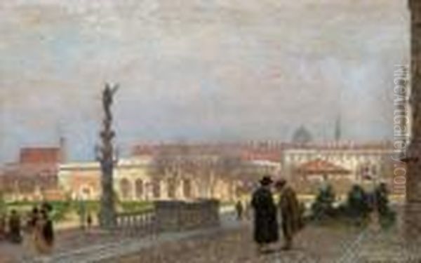 Blick Auf Das Alte Burgtor In Wien - view 1