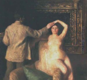 Painter and Model 1904 by Karoly Ferenczy