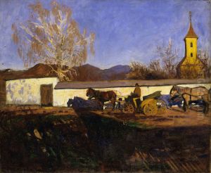 Evening in March by Karoly Ferenczy