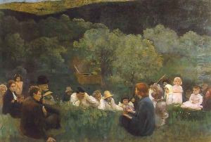 Sermon on the Mountain 1896 by Karoly Ferenczy